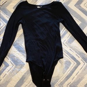 american eagle black soft and sexy bodysuit
